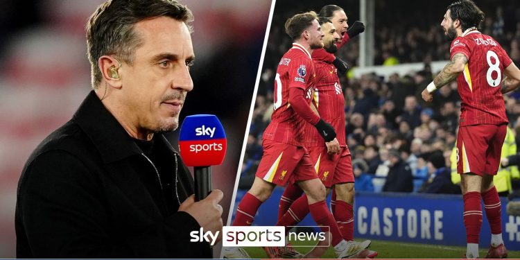 'Liverpool would have to fall apart' – G Nev on PL title race